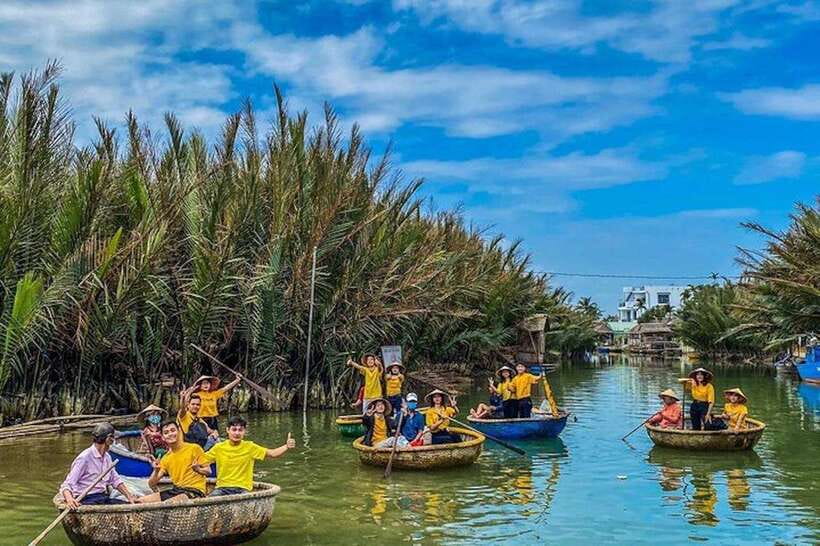 40 Minutes - Basket Boat Ride in the Water Coconut forest - The Basket Boat Ride Through Coconut-Lined Water Channels