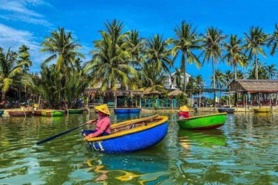 40 Minutes - Basket Boat Ride in the Water Coconut forest - Where the Tour Starts: Vinh Dua Coffee Meeting Point