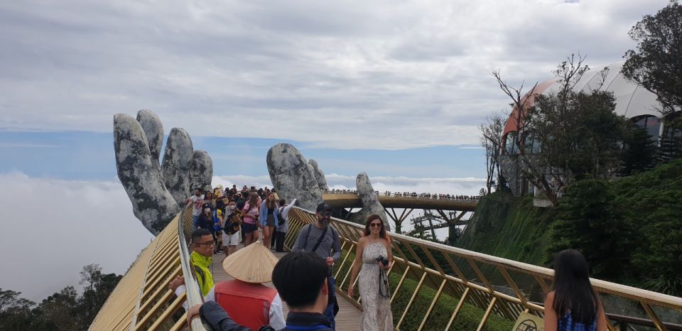 BaNa Hills - Golden Bridge Full Day Group Trip From Hoi An - By Night area: Vong Nguyet hills and Linh Ung Pagoda