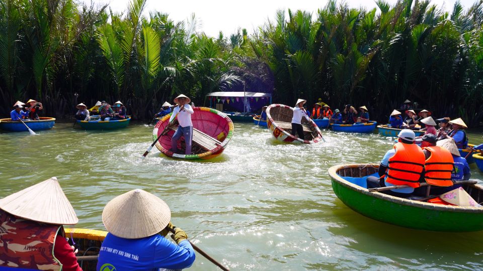 Basket Boat at Coconut Village, Kitchen Show and Big Lunch - Hoi An pickup at 10:30 and the quick transfer to the countryside