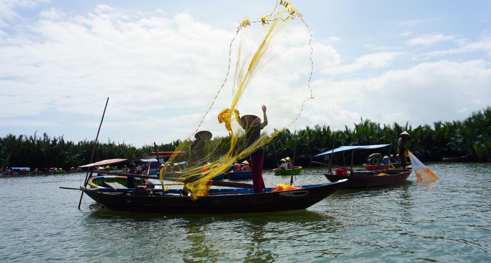 Basket Boat at Coconut Village, Kitchen Show and Big Lunch - Back on land: Tra Que vegetable village lunch with a cook-in-the-garden feel