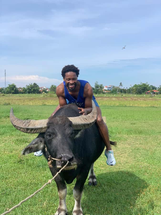 BUFFALO RIDING -BASKET BOAT & BIKE TOUR-HOI AN - Bikes, helmets, and how to stay comfortable the whole way