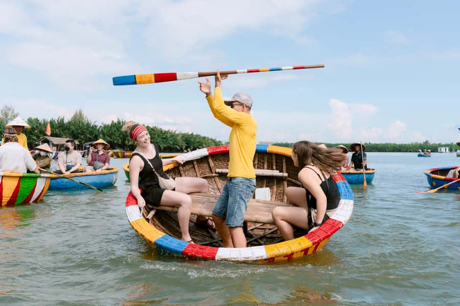 BUFFALO RIDING -BASKET BOAT & BIKE TOUR-HOI AN - Cycling out of Hoi An: rice paddies, village roads, and how far you’ll actually ride