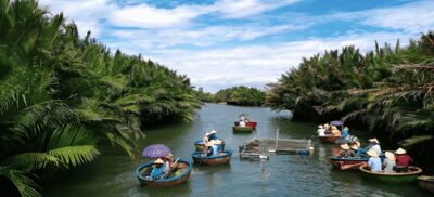 Cam Thanh: Coconut Basket Boat and Enjoy Free Coconut Ticket - The 1-Hour Basket Boat Ride: What You Can Expect on the Water