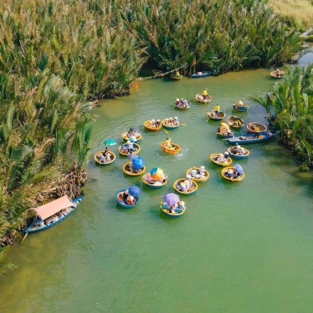 Cam Thanh Coconut Basket Boat Experience from Hoi An/Da Nang - Learning to Paddle and the Basket Boat Race Moment