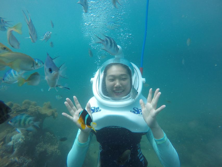 Cham Island: Underwater Walking & Snorkeling Tour - Underwater walking with a helmet and lifeline: the main event