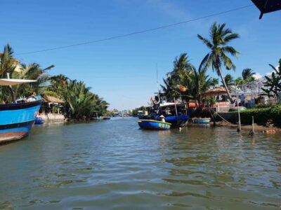 Coconut Basket Boat Ride and Floating Lantern Boat by Night - Your daytime plan in Cam Thanh: 50 minutes of hands-on basket boat time