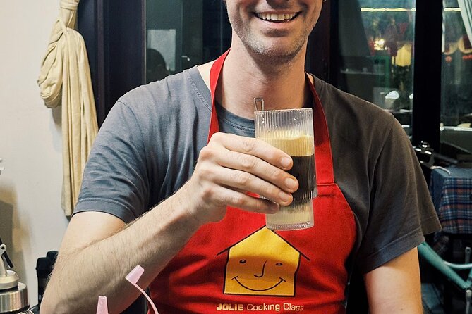 Coffee Making and Banh Mi Class Hoi An - Coffee making in Vietnam: egg, salt, and coconut coffee