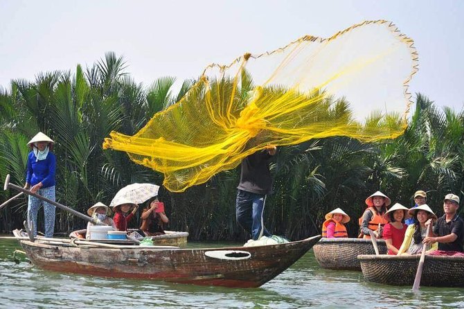 Cooking Class Hoi An:Local Market, Basket Boat, Fishing & Cooking - Basket Boat Meets Fishing: Nets, Canal Skills, and Purple Crabs