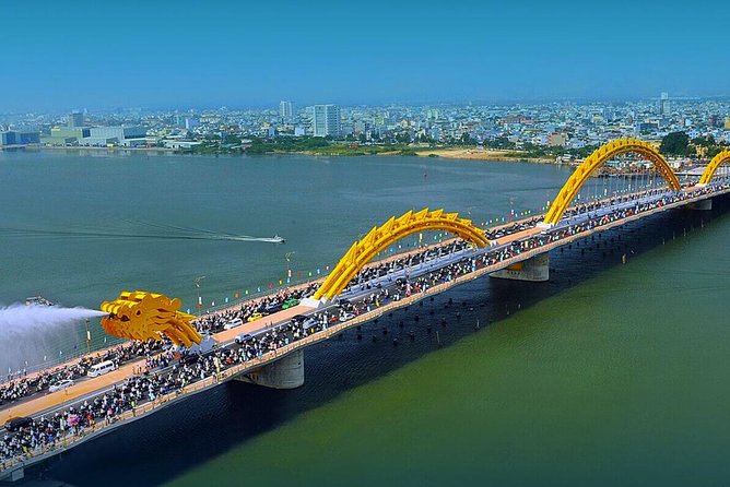 Da Nang by Night from Hoi An: Seafood dinner, night market and cruise trip - Dragon Bridge, Han Bridge, Love Bridge, DHC Marina, and APEC Park at Night