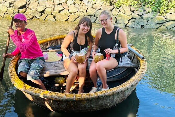 Experience Basket Boat Ride in Water Coconut Forest - Trying fishing nets and watching folk moments