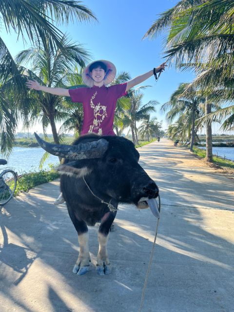 Funny day cycling, Buffalo riding and Basket boat - From Hoi An Post Office to the Countryside Loop