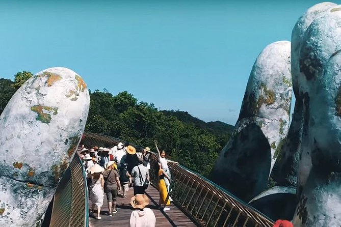 Golden Bridge - BaNa Hills: Private Trip From Hoi An/Da Nang - Dream Stream Cable Car Station and panoramas on the way