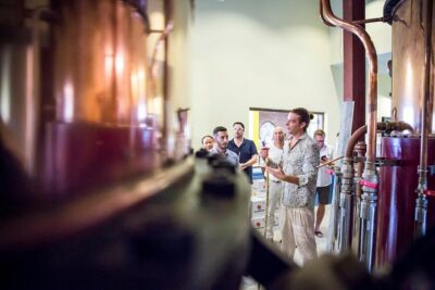 Guided tour of Sampan distillery // Agricultural Rum Medalist - Welcome Cocktail + Production Walk-Through: The Tour Flow Makes Sense