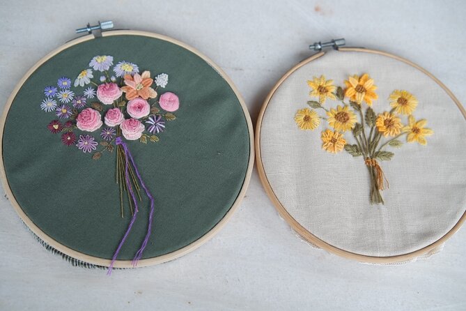 Hand Embroidery Workshop in Hoi An for Beginers - Stitching what you want: bags, handkerchiefs, notebooks, and clothing