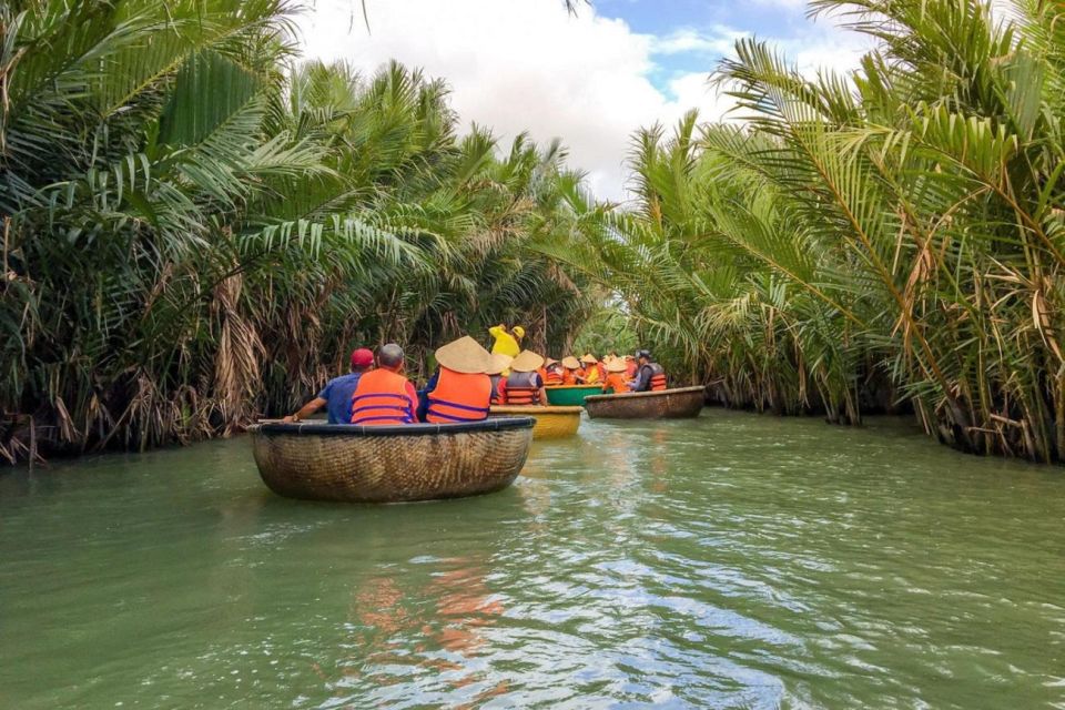 Hoi An Bamboo Basket Boat Ride in Water Coconut Forest - The basket boat experience: hat first, then the glide