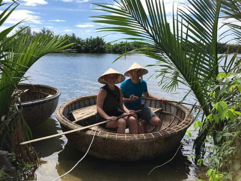 Hoi An: Basket Boat and fishing Crabs Tour - The Coconut Restaurant finish: iced coffee with a view