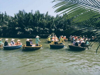 Hoi An: Basket Boat Riding at Bay mau coconut village - Basket boat basics: bamboo paddling, fishing tricks, and the shake moment