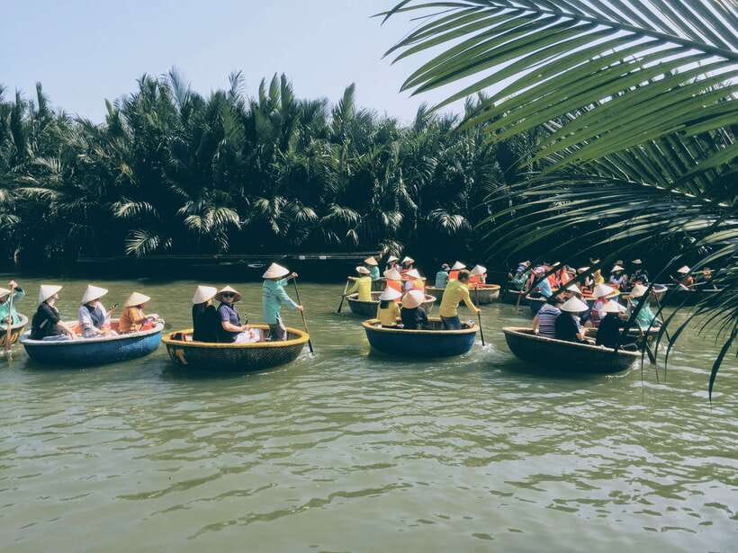 Hoi An: Basket Boat Riding at Bay mau coconut village - Basket boat basics: bamboo paddling, fishing tricks, and the shake moment