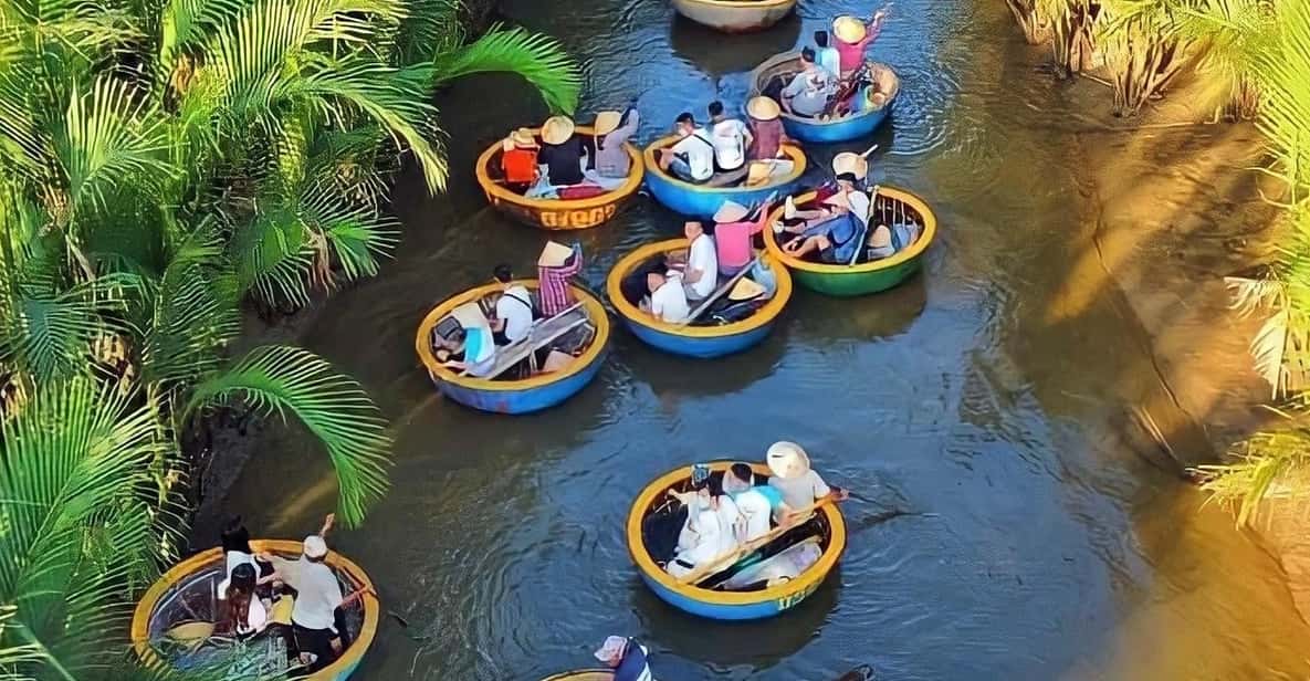 Hoi An: Basket Boat Tour by River Boat and Lantern Release - The sunset break at Cầu Ánh Trăng Thương Cảng