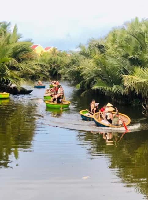 Hoi An: Coconut Basket Boat Ride and Fishing Experience - Eco-Coconut Village stop: photo breaks, village life, and water fun