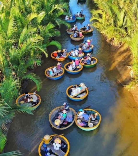 Hoi An: Coconut Basket Boat Ride and Fishing Experience - Bamboo basket boat 101: paddling, net casting, and crab hunting