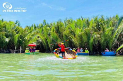 Hoi An: Coconut Jungle, Basket Boat, City and Lantern Tour - Crab Fishing and Basket Dancing: The Fun Part That Also Teaches