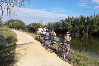 Hoi An Countryside Biking Tour(Vegetable village -basket boat - fishing village) - Countryside Cycling: Shrimp Farms, Rice Fields, and Farm Animals