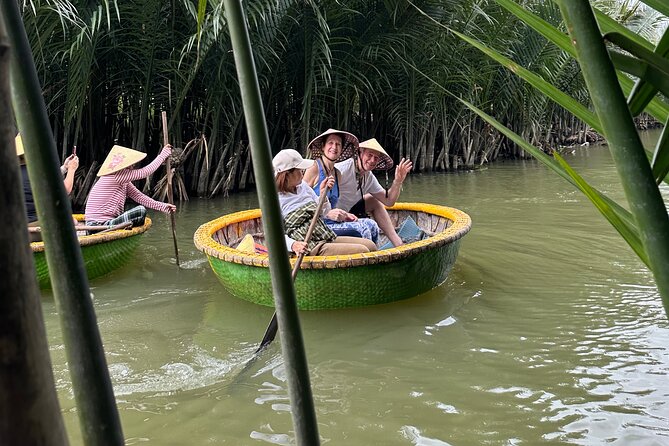 Hoi An countryside cycling Tour,Basket Boat-organic farming-lunch - Basket Boat Spinning: A Boat Moment That’s Actually Memorable
