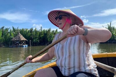 Hoi An Countryside Tour with Bamboo Basket Boat Rowing , Buffalo Ride, Farming - Cam Thanh water buffalo ride: work the landscape, then rest
