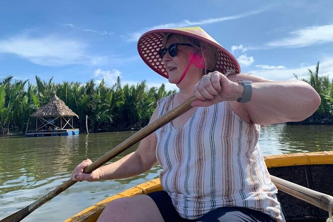 Hoi An Countryside Tour with Bamboo Basket Boat Rowing , Buffalo Ride, Farming - Cam Thanh water buffalo ride: work the landscape, then rest