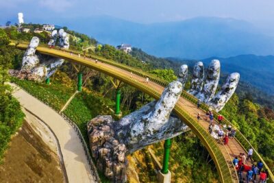 Hoi An/Da Nang: Golden Bridge, My Son Sanctuary & Marble Mountain - Golden Bridge at Ba Na Hills: the dramatic centerpiece