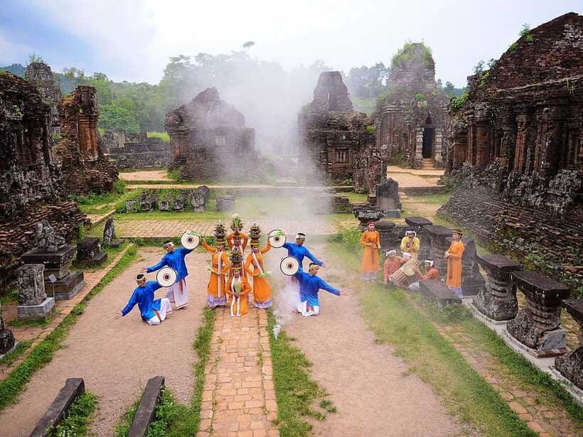 Hoi An/Da Nang: Marble Mountains, Lady Buddha & My Son Trip - My Son Sanctuary: Cham ruins, heat control, and a dance show