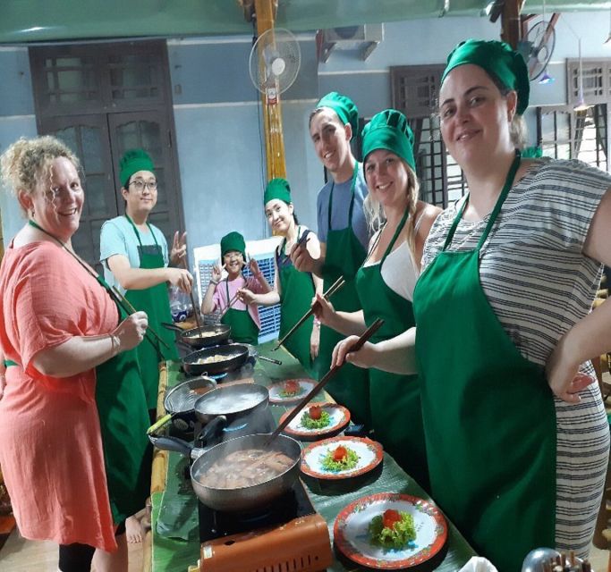 Hoi An: Evening Cooking Class with Locals in Herbs Village - Small-group format: English guide, your own station time