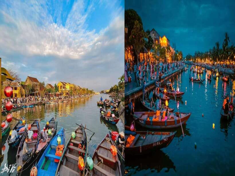 Hoi An : Lantern Boat Ride & Flower Lantern Making Class. - The Thu Bon Boat Ride: Slow Water, Old Town Light