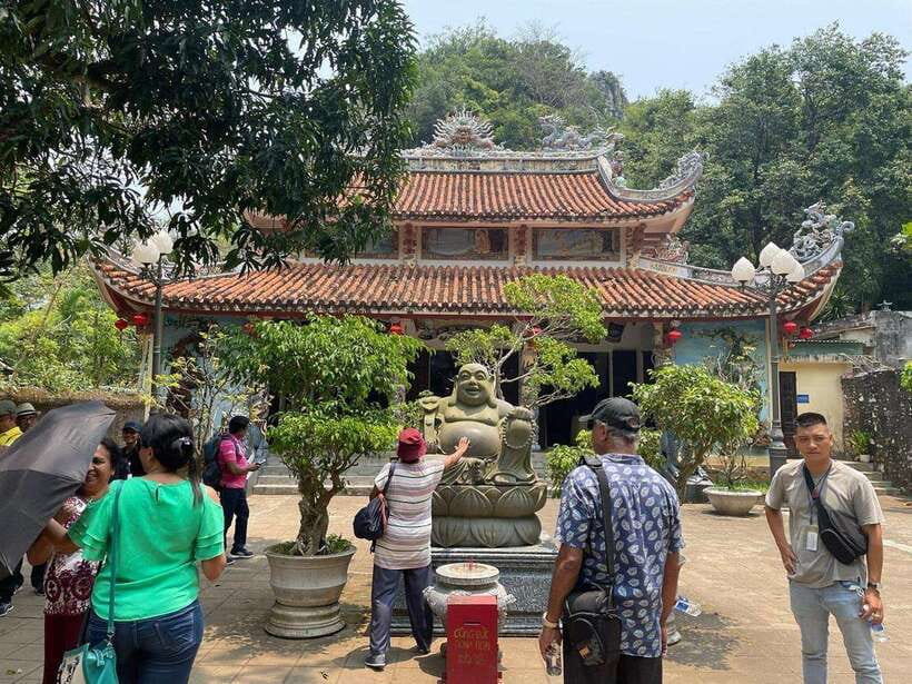 Hoi An: Marble Mountains, Monkey Mountain & My Son Day Tour - Monkey Mountain: Lady Buddha, garden calm, and a mountain-air pause