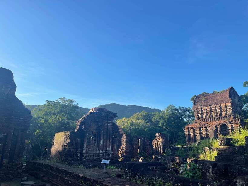 Hoi An: My Son Ruins: Guide-Bus-Boat-Cultural Show-Lunch - My Son Sanctuary: walking through temple-towers in a valley