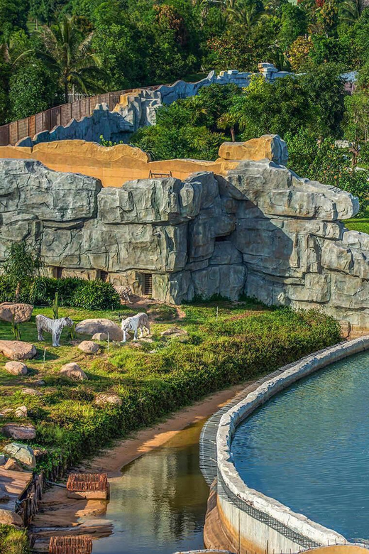 Hoi An: Vinwonders Nam Hoi An Theme Park Entry Ticket - River Safari by boat: the 25-minute animal loop that kids love