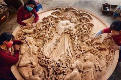 Hoi An Wood Carving: Create Your Art Wood with Master Artisan - Scenic ride toward Go Noi village: rice fields and winding water