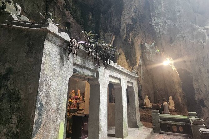 PRIVATE GuidedTOUR to Marble Mountain-Am Phu Cave-Monkey Mountain - Monkey Mountain and Lady Buddha: Bonsai Gardens and Sea Views
