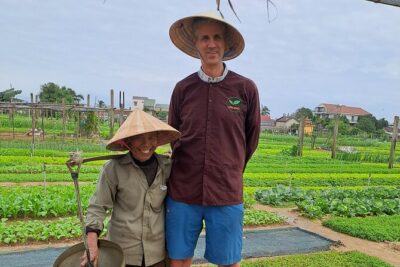 Private Hoi An Countryside: Biking, Basket boat, buffalo, foods - Basket Boat Paddling on Cua Đa Bay and Toward Thu Bồn