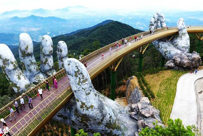 Vietnam Golden Bridge - Ba Na Hills Day Tour from Da Nang or Hoi An - Golden Bridge itself: what to prioritize when you reach the icon